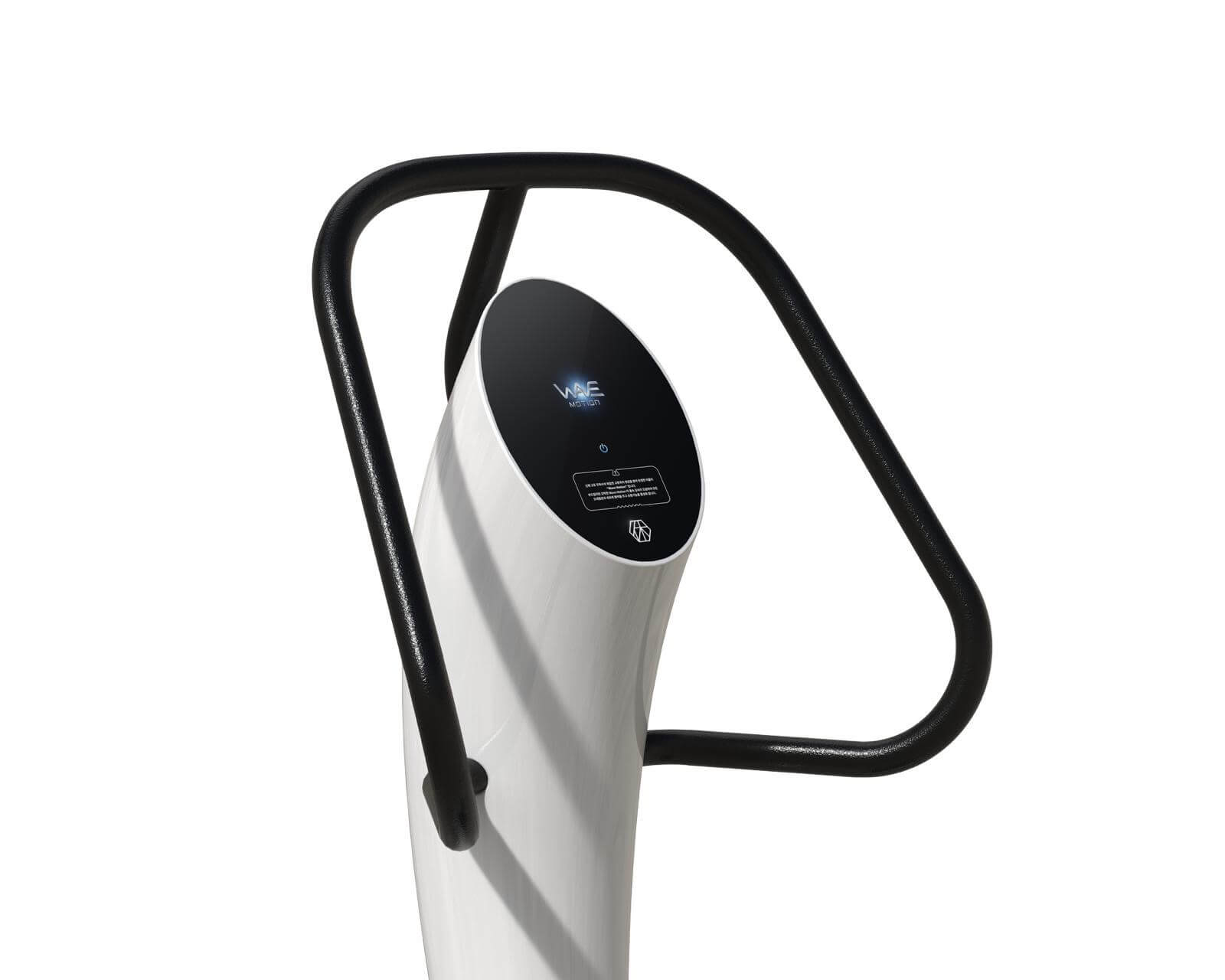 Whole Body Wave Motion Exercise Device with model standing next to it